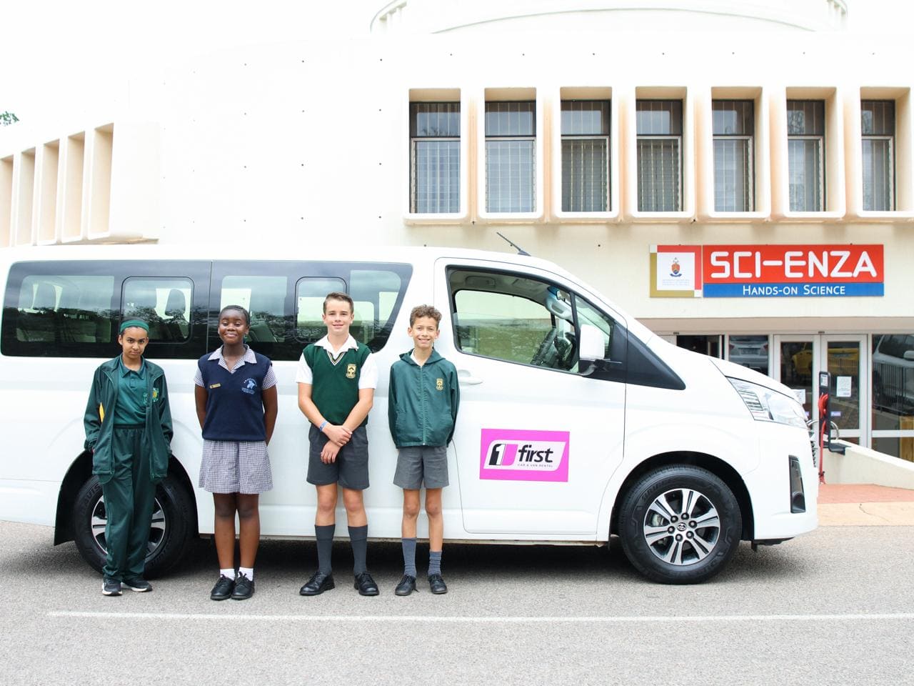 Blooming Futures Foundation learners visiting an educational science centre in South Africa