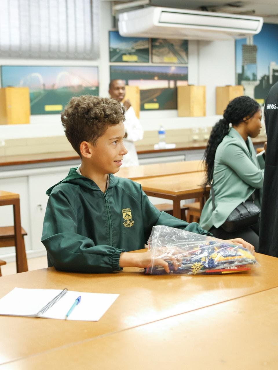 Learner exploring science and innovation through Blooming Futures Foundation